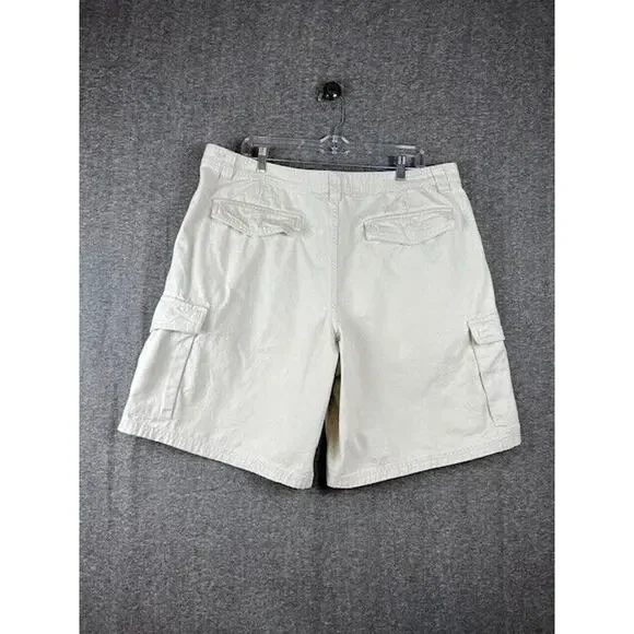 Faded Glory Cargo Shorts Mens Size 40 Khaki 100% Cotton - Picture 3 of 7
